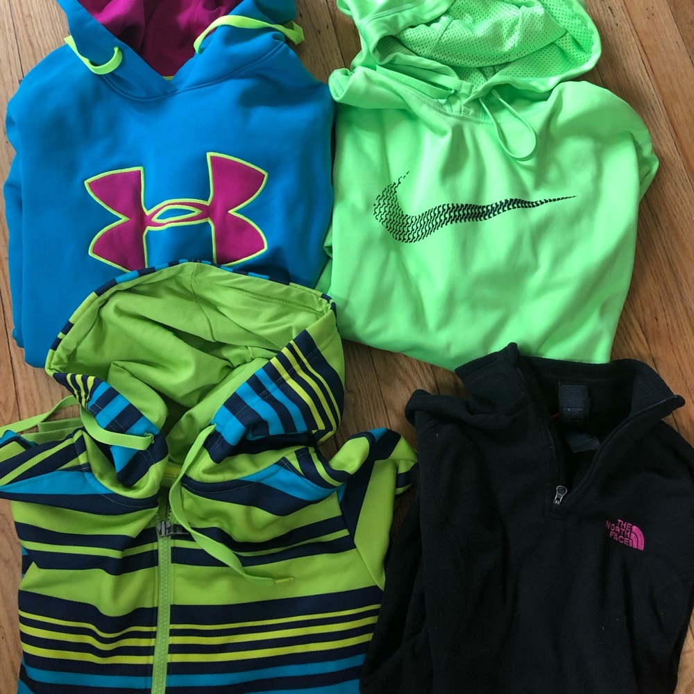 Lot of under armor and Nike